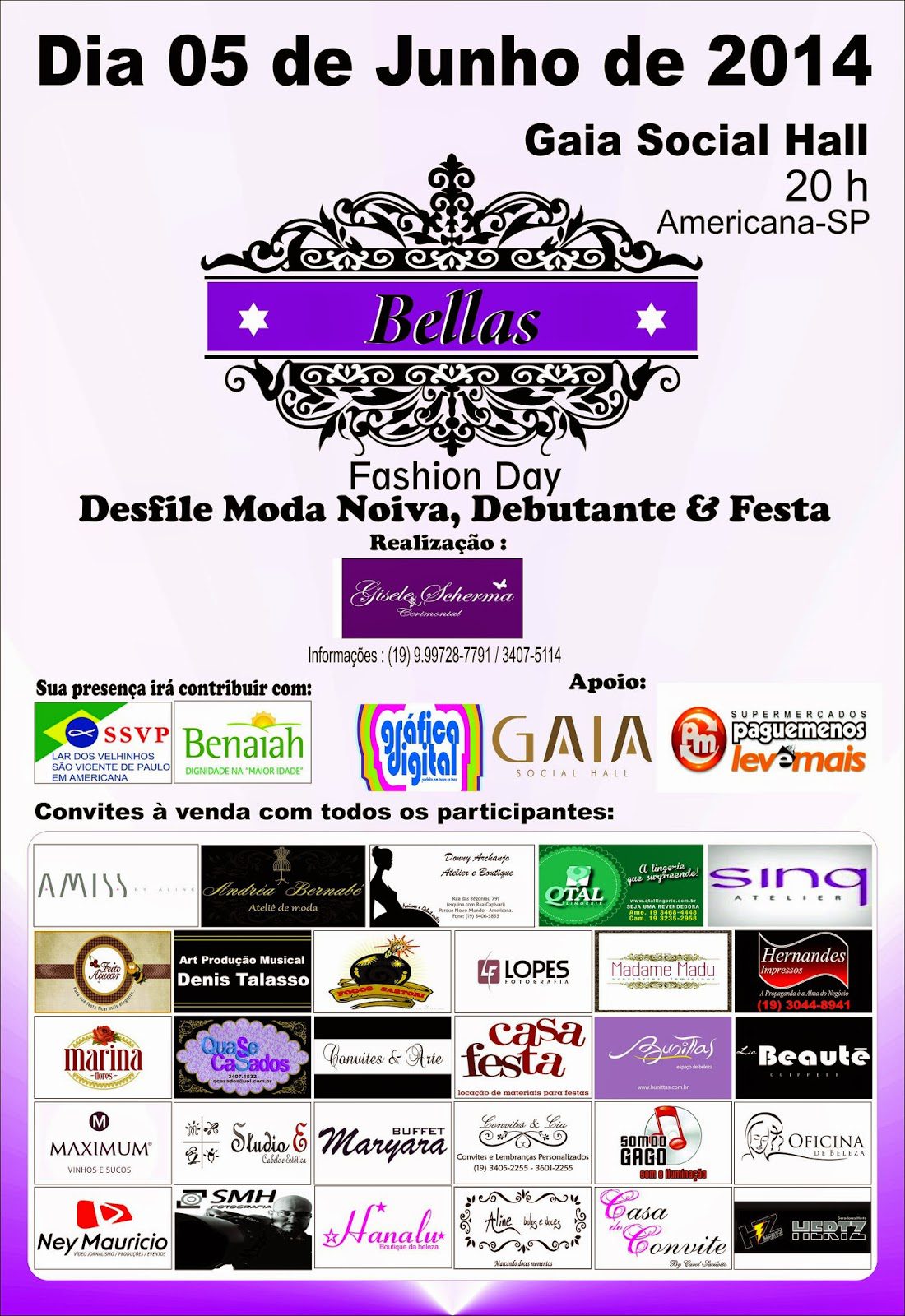 cartaz bellas